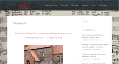 Desktop Screenshot of max-klinger-chor.de